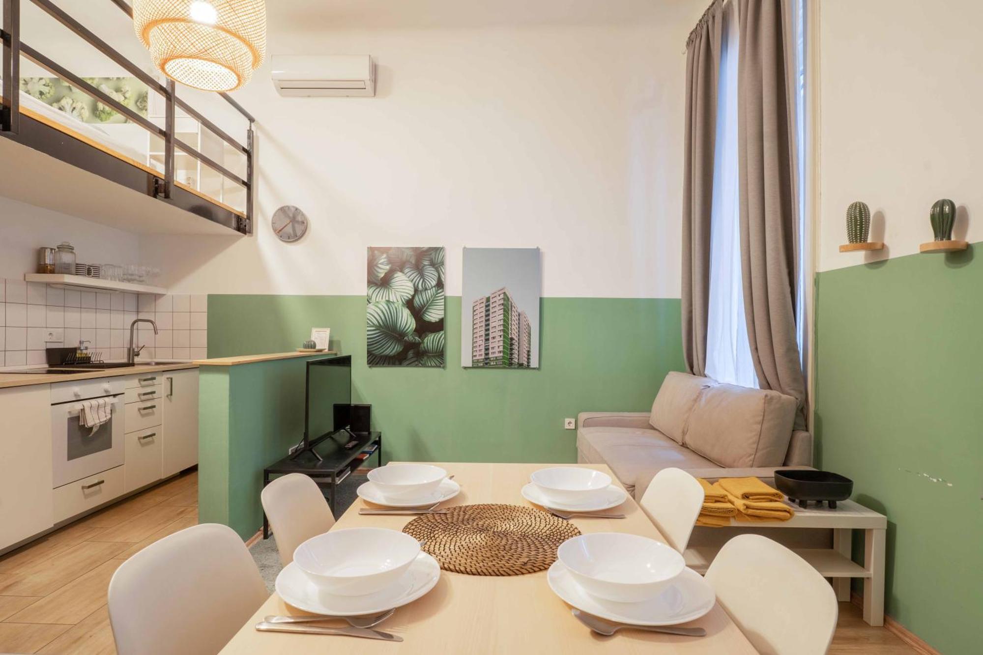 Cosy Studio In Terezvaros W41 Green 布达佩斯 外观 照片